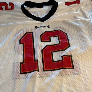 White Buccaneers  #12 Dilfer Jersey